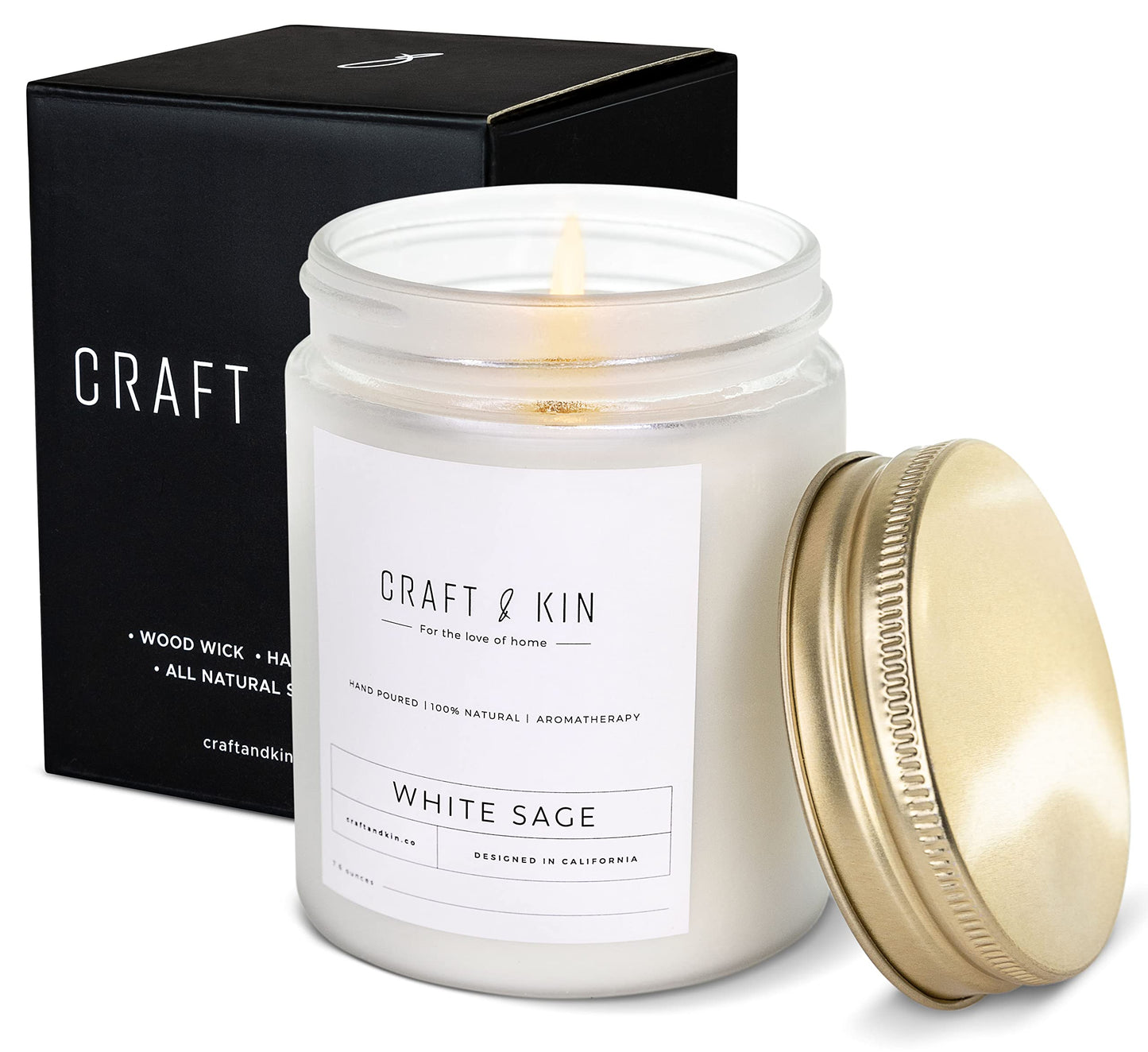 Premium White Sage Candles for House Cleansing