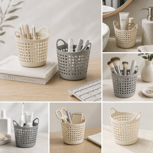 Mini Desk Storage Cylinder for Office Supplies and Toiletries