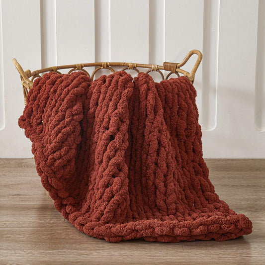 Chunky Knit Blanket 40 x 40
