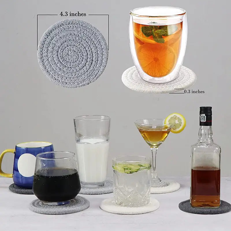 Braided Fabric Drink Coaster