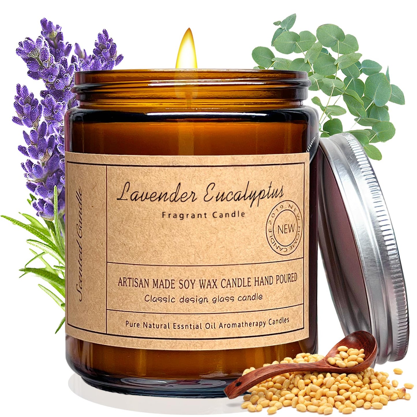 Lavender Eucalyptus Candles for Home